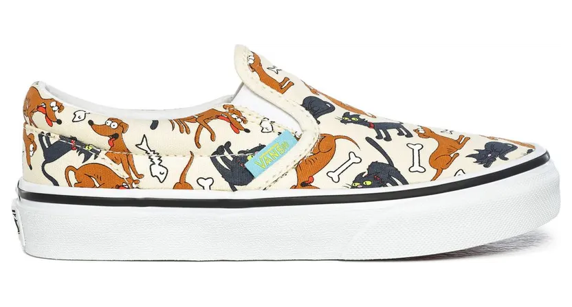 VANS The Simpsons X Vans Classic Slip-on Kinderschoenen (Wit)