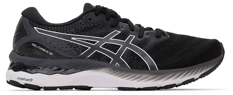 Asics Black & White Gel-Nimbus 23 (1011B004)