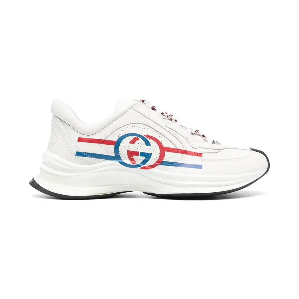 Gucci Run leren sneakers – Weiß (721111UHH20)