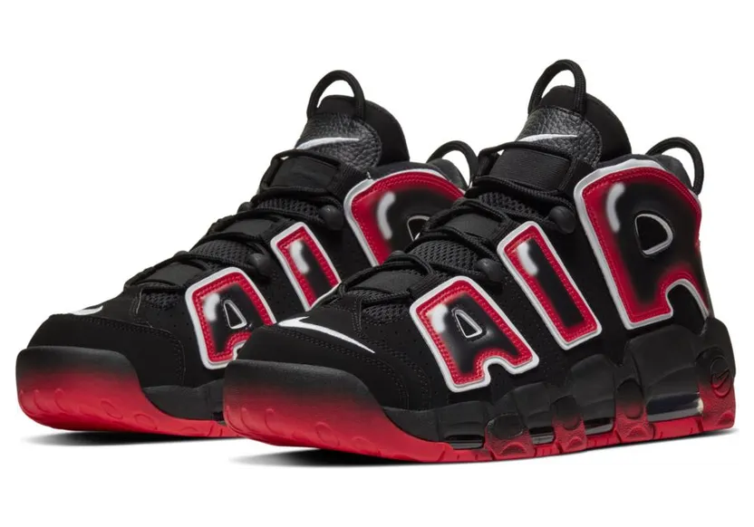 Nike Air More Uptempo 96 ‘Laser Crimson’ Black/White/Laser Crimson (CJ6129-001)