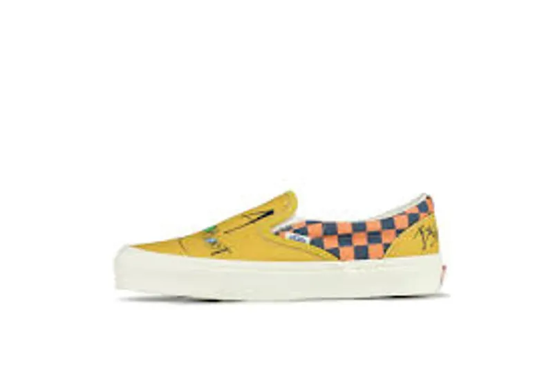 Vans Slip-On Ralph Steadman Checkerboard Orange Checkerboard/Orange (VN0A45JKVQO)