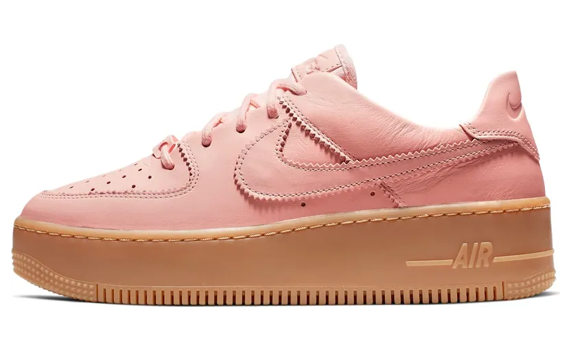Nike Air Force 1 Sage Low ‘Coral Gum’ Washed Coral/Gum Light Brown-White-Washed Coral (AR5409-600)