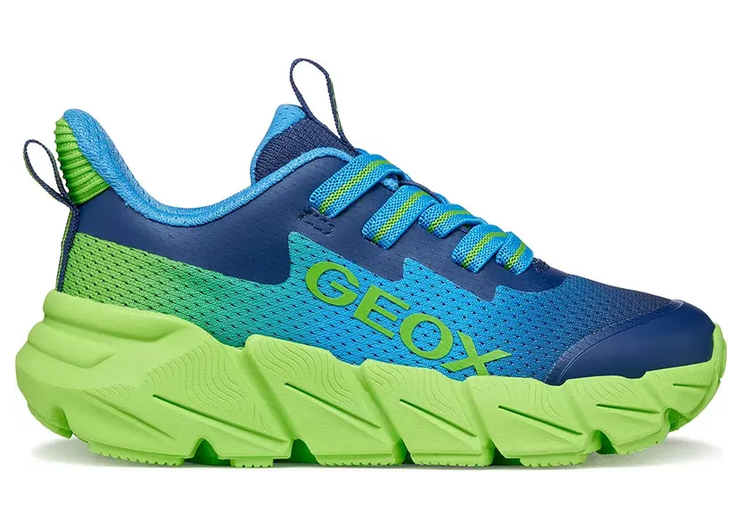 Geox sneaker Hemelsblauw / Donkerblauw / Lichtgroen (J46N1A02A9J-C4378)