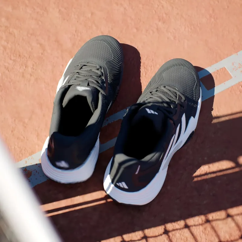 Adidas Solematch Control 2 Clay Tennis Shoes Core Black / Zero Metalic / Cloud White (IG1679)