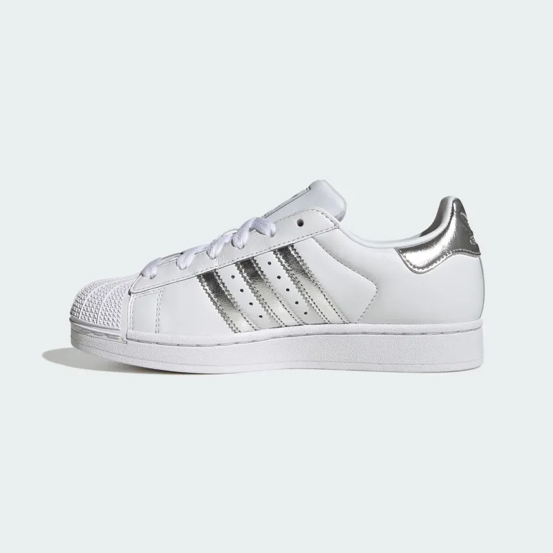Adidas SUPERSTAR II Shoes Cloud White / Silver Metallic / Silver Metallic (LA7738)