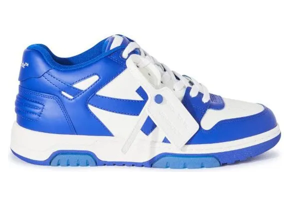 OFF-WHITE Out Of Office OOO Low Tops White Blue (OMIA189F23LEA0040169)