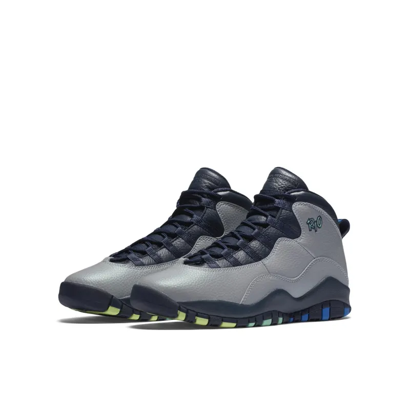Jordan 10 Retro Rio (GS) Wolf Grey/Pht Bl-Obsdn-Grn Glw (310806-019)