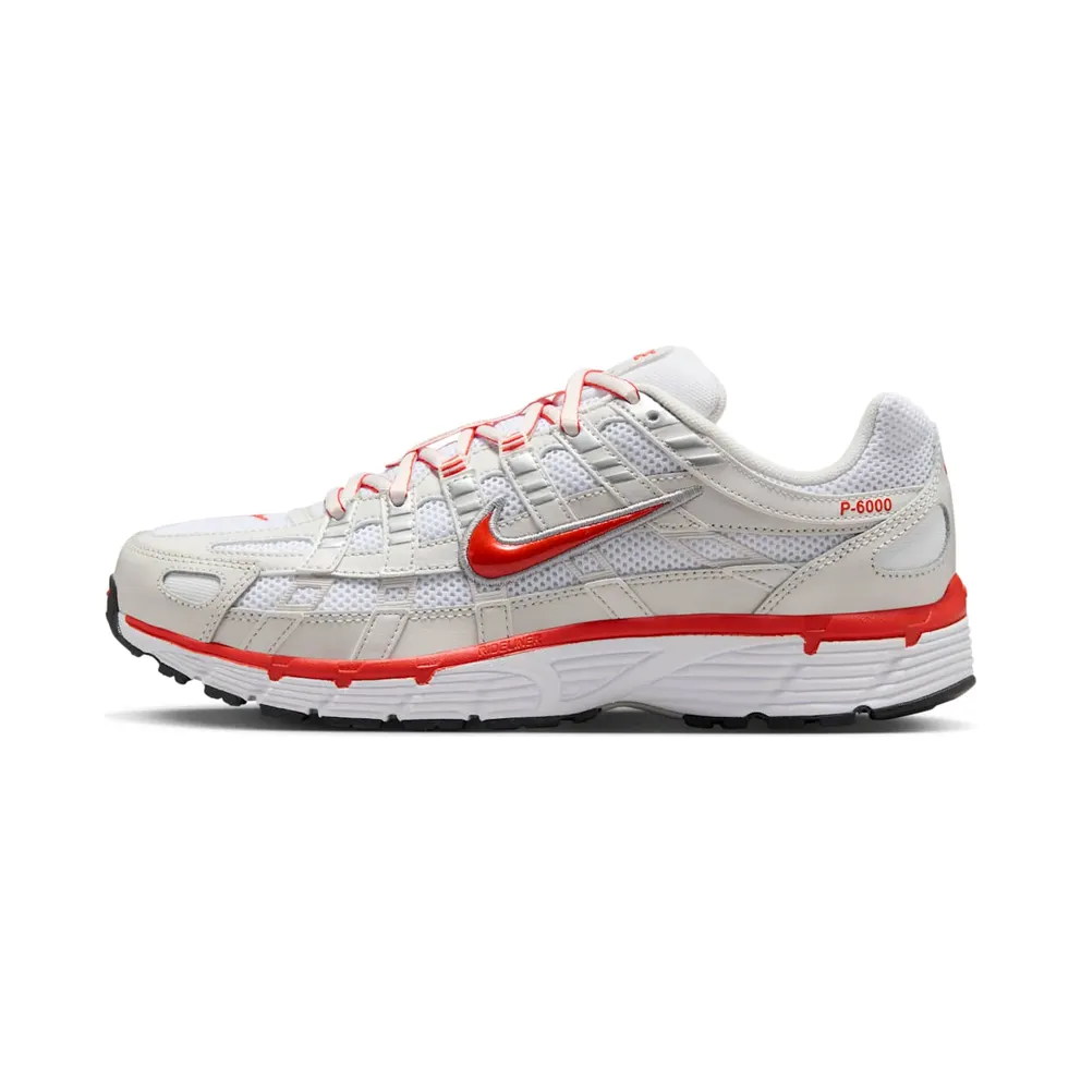 Nike P-6000 “White Platinum Tint Black Picante Red” (BV1021-107)