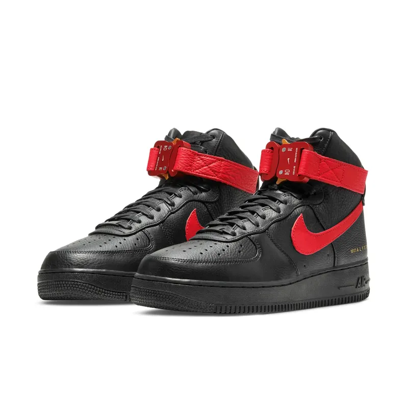 Nike x Alyx Air Force 1 Black University Red (CQ4018-004)