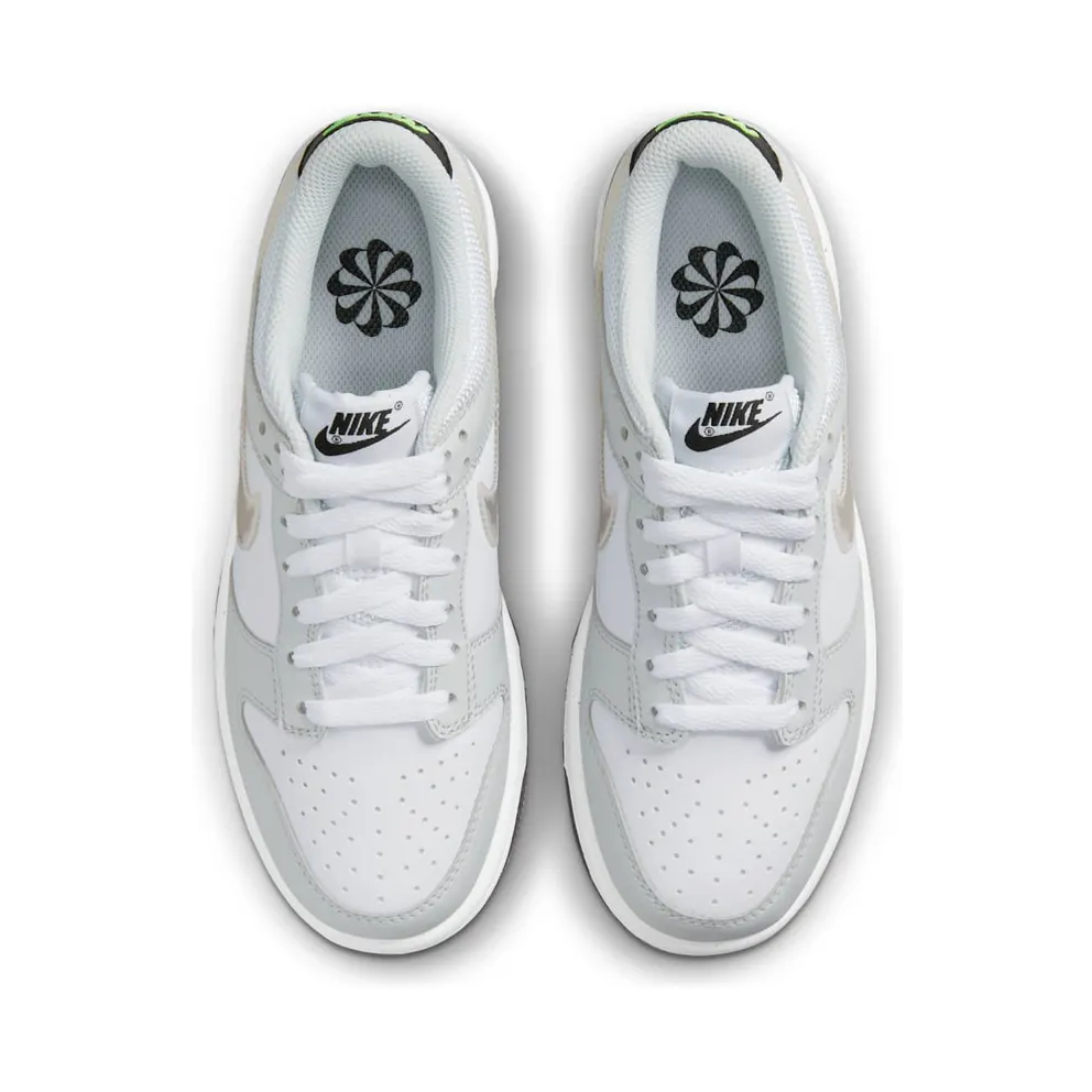 Nike Dunk Low Glitch Swoosh White Grey (DV3033-001)