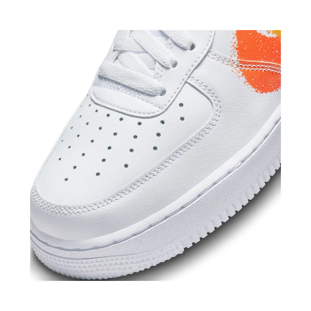 Nike Air Force 1 Low ’07 Spray Paint Swoosh White Safety Orange (FJ4228-100)