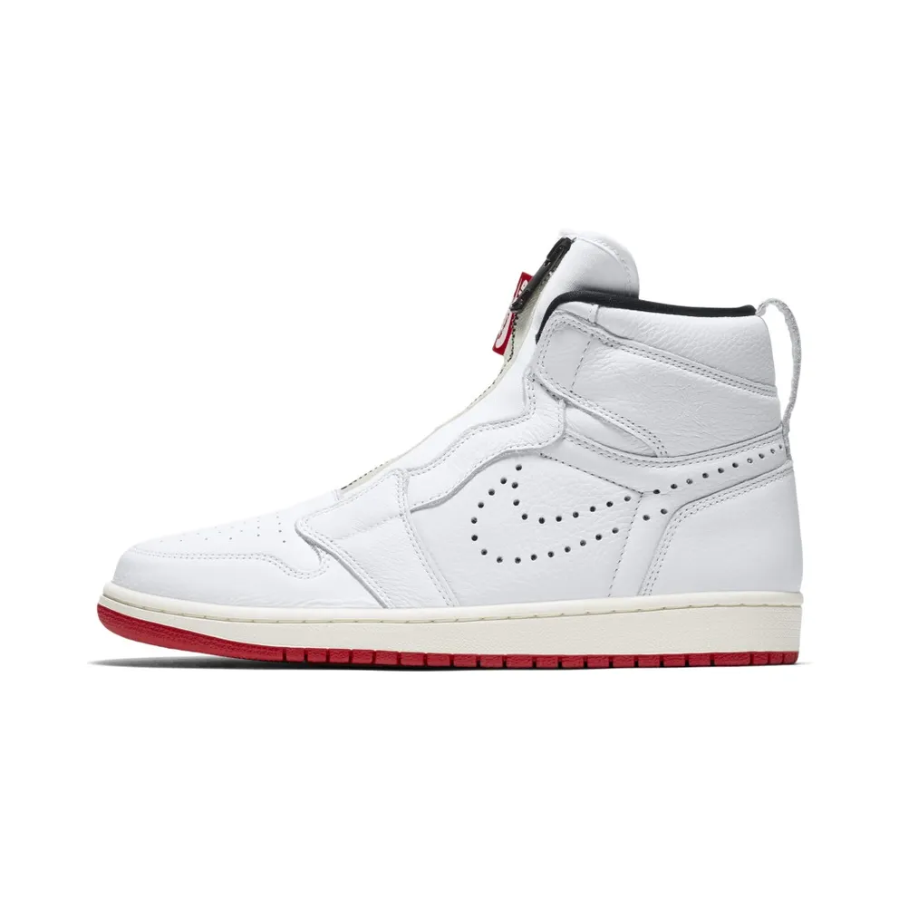 Jordan 1 Retro High Zip White University Red White/Black-Sail-University Red (AR4833-100)