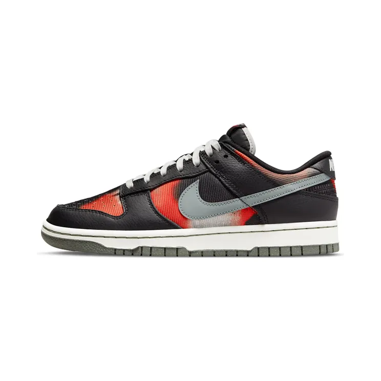 Nike Dunk Low Graffiti Black Red “Black / Summit White / White / Tumbled Grey” (DM0108-001)