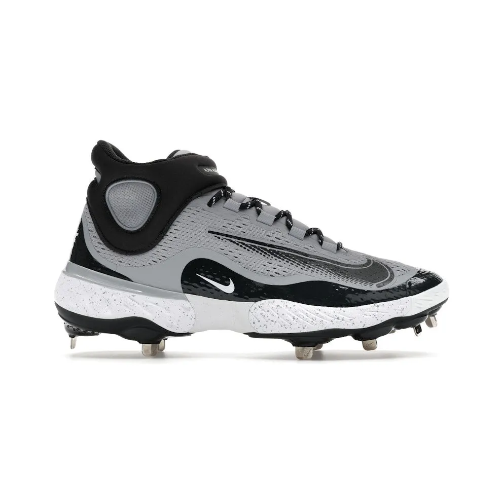 Nike Alpha Huarache Elite 4 Mid Wolf Grey White Dark Smoke Grey (DJ6520-002)