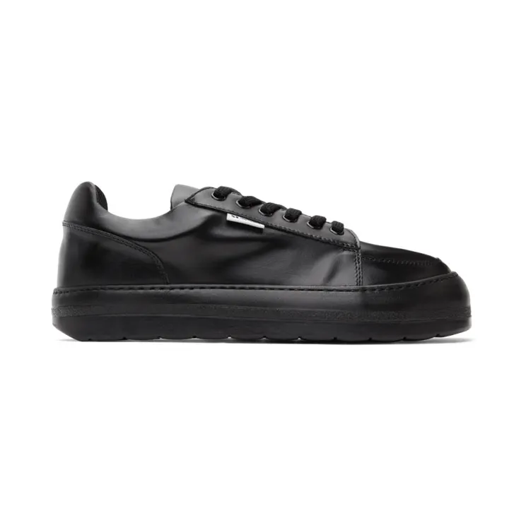 Sunnei Black Leather Dreamy Sneakers (SUN018_DREAMY)