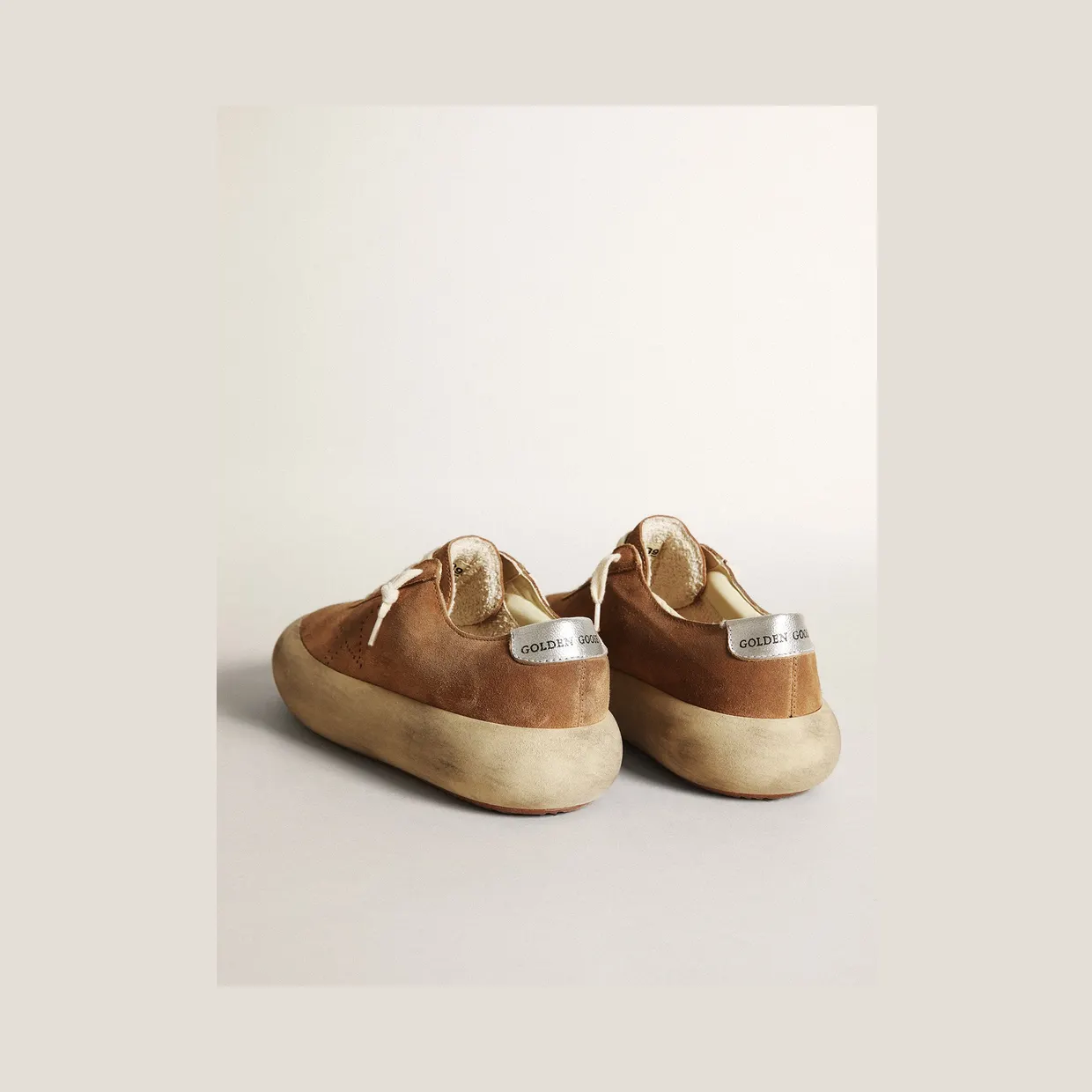 Golden Goose Space-Star In Tobacco-Colored Suede With Perforated Star (GWF00376.F003327.15331) (5)