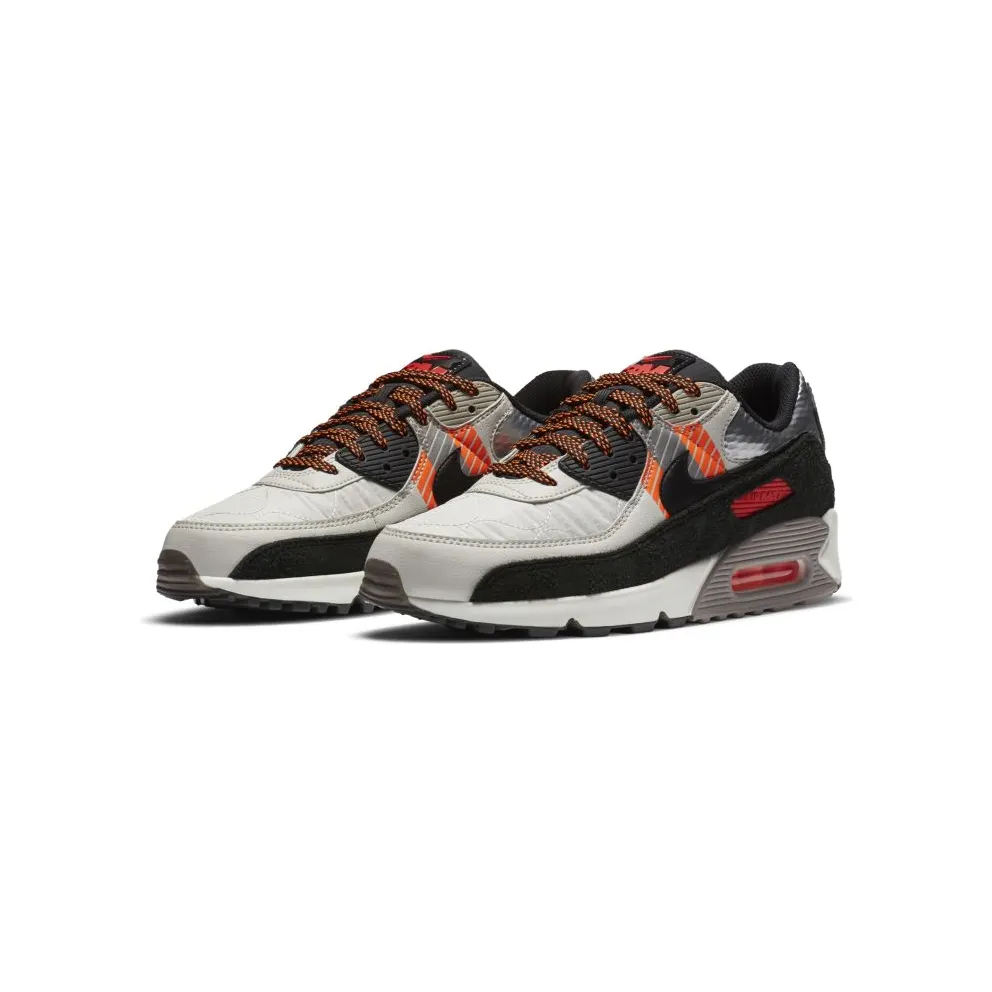 Nike Air Max 90 3M Pack Light Bone Light Bone/Black-Total Orange (CZ2975-001)