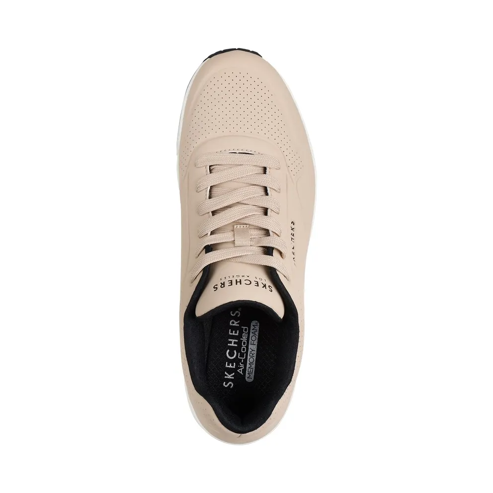 Skechers UNO – Stand On Air Sneaker Natuurlijk/Black