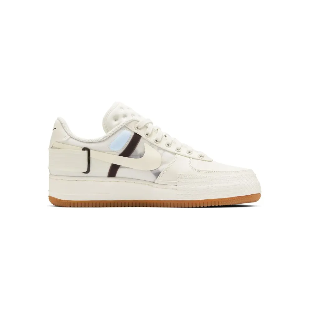 Nike Air Force 1 Type Sail Gum Sail/Ivory-Earth Brown-Gum Medium Brown (CJ1281-100)