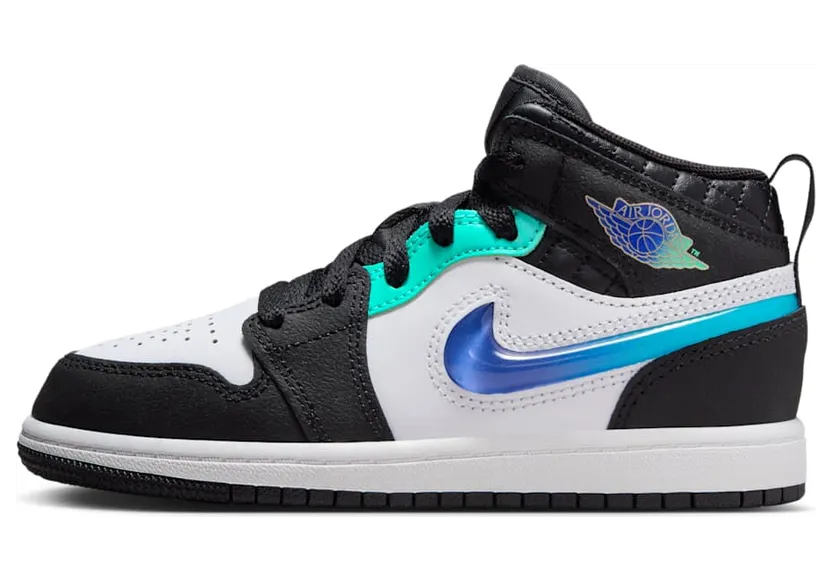 Jordan 1 Mid SE Formula 23 Pack Black White Hyper Jade (FQ8096-001)