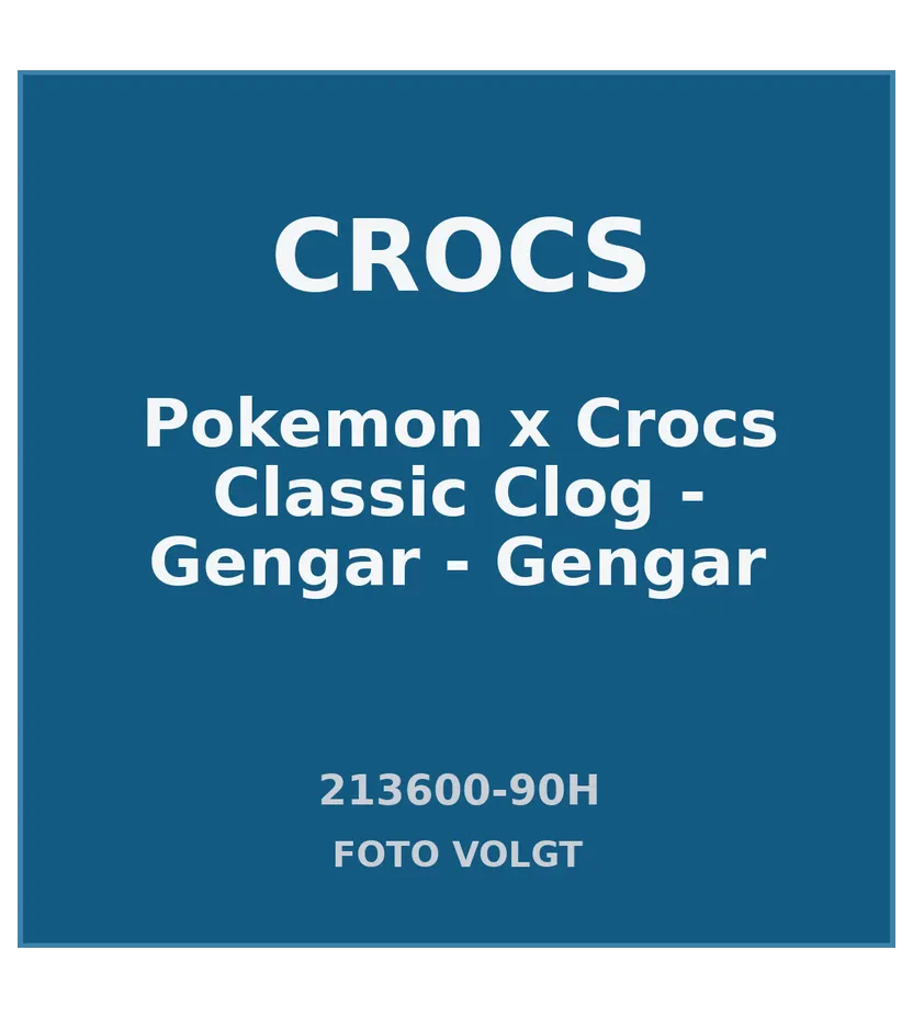 Pokemon x Crocs Classic Clog – Gengar – “Gengar” (213600-90H)