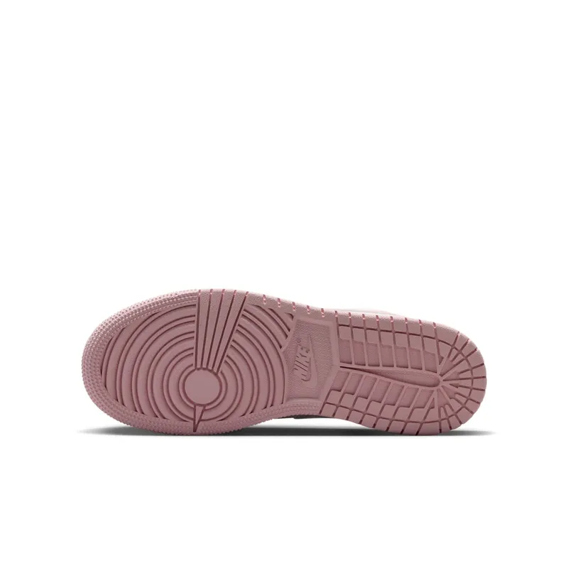 Air Jordan 1 Low GS “Medium Soft Pink White'” (553560-614)