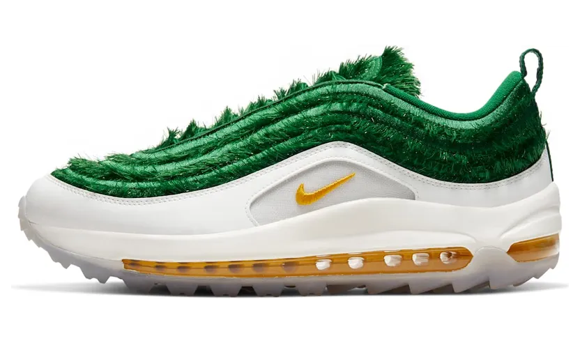 Nike Air Max 97 Golf NRG ‘Grass’ Summit White/Grass/Metallic Silver/Speed Yellow (CK4437-100)