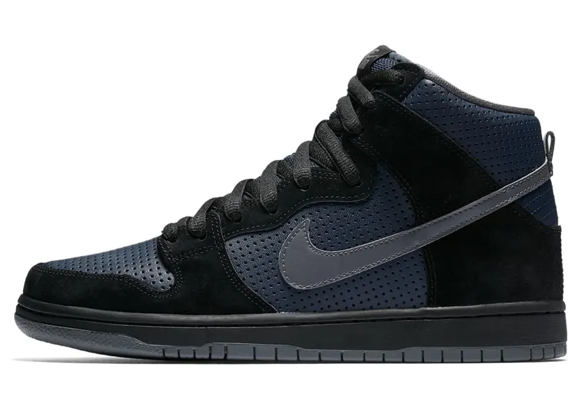 Nike SB Dunk High Gino Iannucci “Black / Obsidian / Light Graphite” (881758-001)