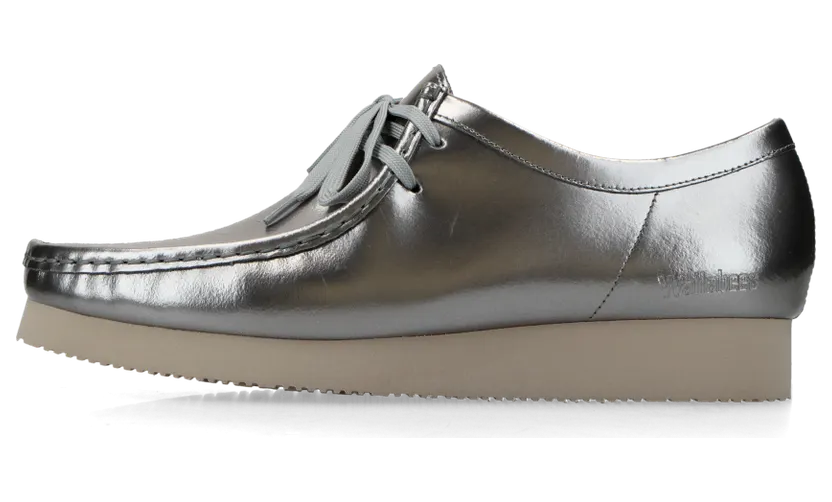 Clarks Originals Wallabee 2604 Silver Patent