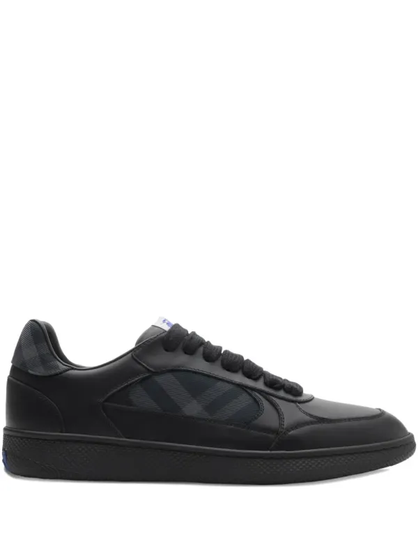Burberry Check Terrace leren sneakers – Black (8114309)