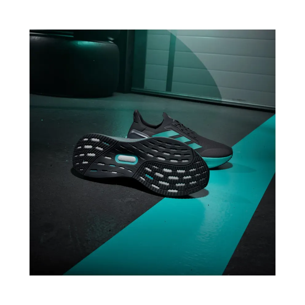 Adidas Mercedes – AMG Petronas Formula One Team Ultraboost 5X Sports Shoes Core Black / Semi Mint Rush / Iron Metallic (JR9386)