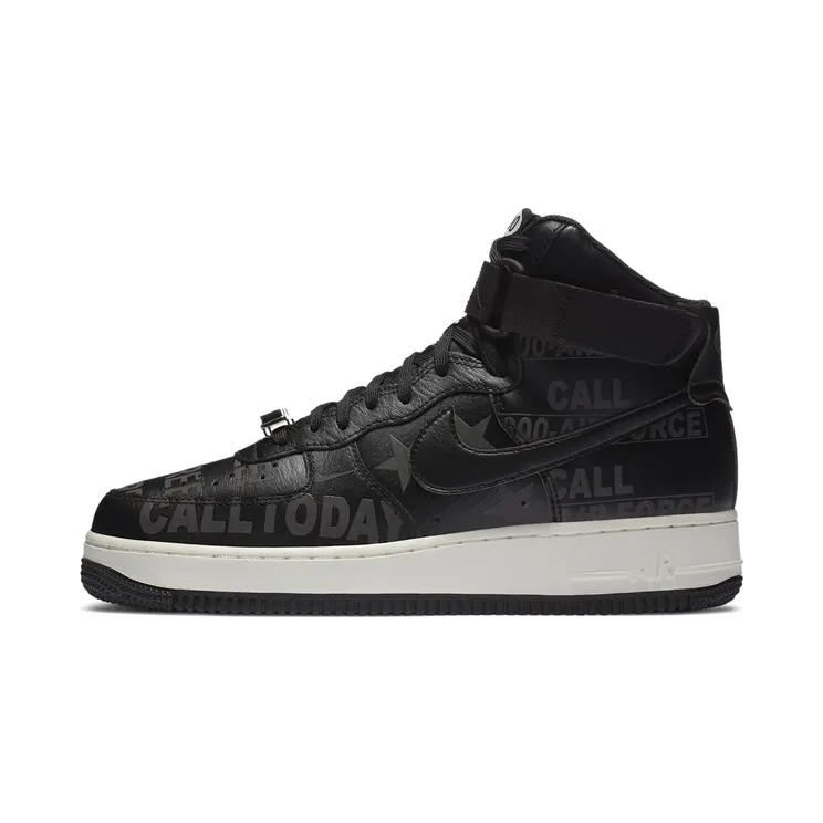 Nike Air Force 1 High ’07 Premium Toll Free – “Black / Sail / Vast Grey” (CU1414-001)