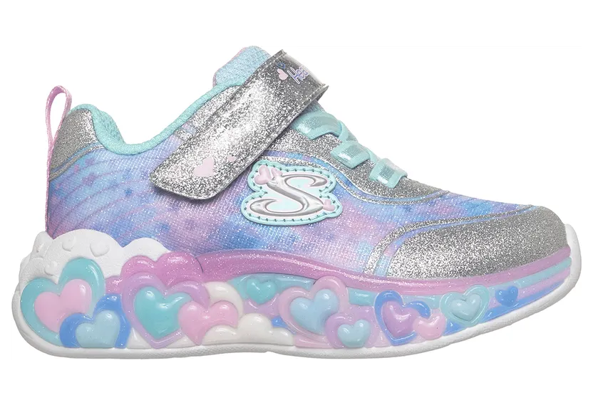 Skechers S-Lights: Eternal Heart Lights Silver (302696NSMLT)