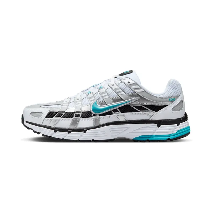 Nike P-6000 “White / Metallic Silver / Black / Dusty Cactus” (CD6404-103)