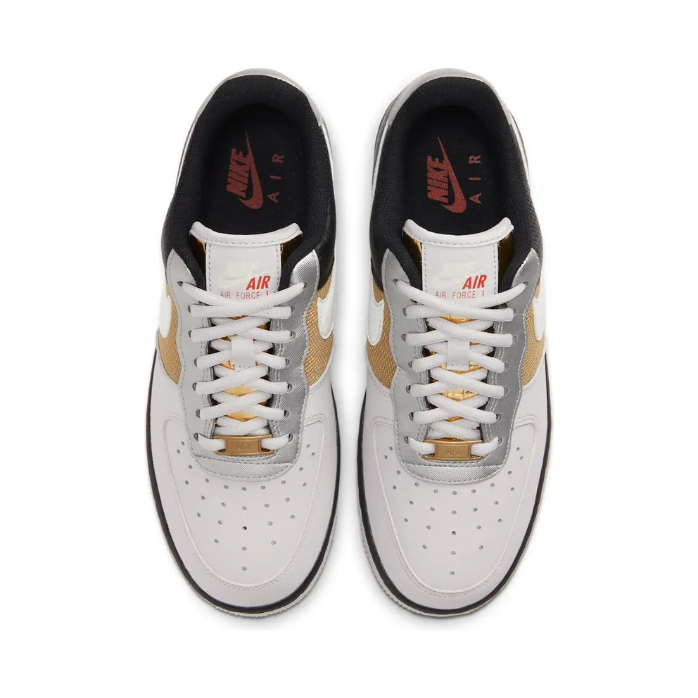 Nike WMNS Air Force 1 ’07 Vast Grey Metallic Gold (CT3434-001)