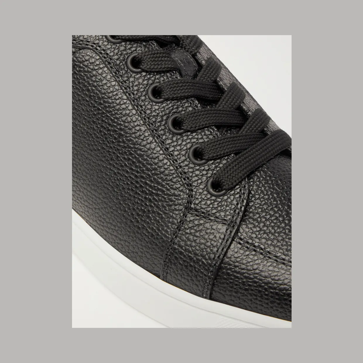 Christian Louboutin Rantulow Full-Grain Leather Sneakers Black (11880255) (5)