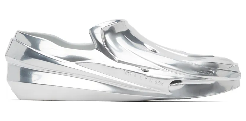 1017 ALYX 9SM Silver Mono Slip-On Sneakers (AAUSN0025OT03.F21)