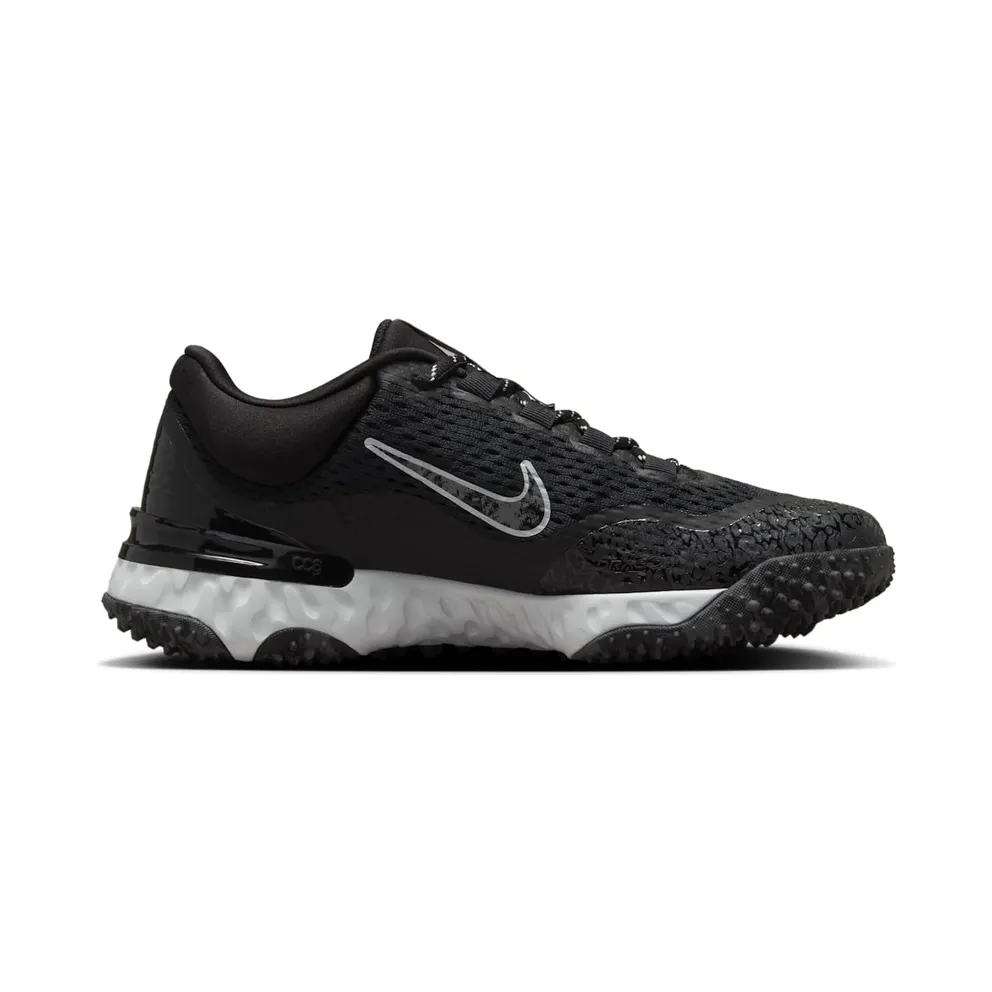 Nike Alpha Huarache Elite 4 Turf Black Pure Platinum Iron Grey (DV0496-001)