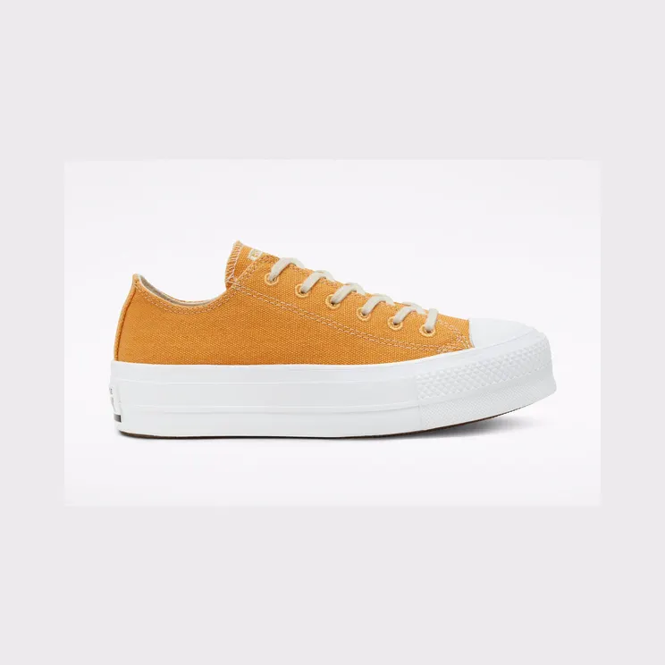 Converse Renew Cotton Chuck Taylor All Star Platform Low ‘Sunflower Gold’ Sunflower Gold/White/White (567104C)