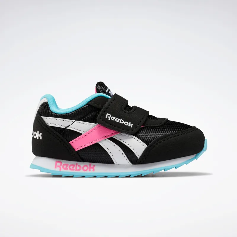 Reebok Royal Classic Jogger 2.0 Schoenen Black / Neon Blue / Solar Pink