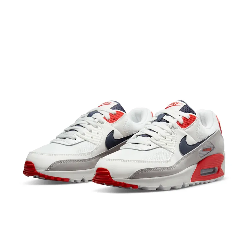 Nike Air Max 90 USA (2021) – “White / Red-navy” (DB0625-101)