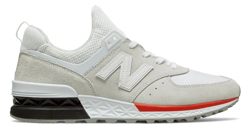 New Balance 574 Sport White Red (MS574AW)