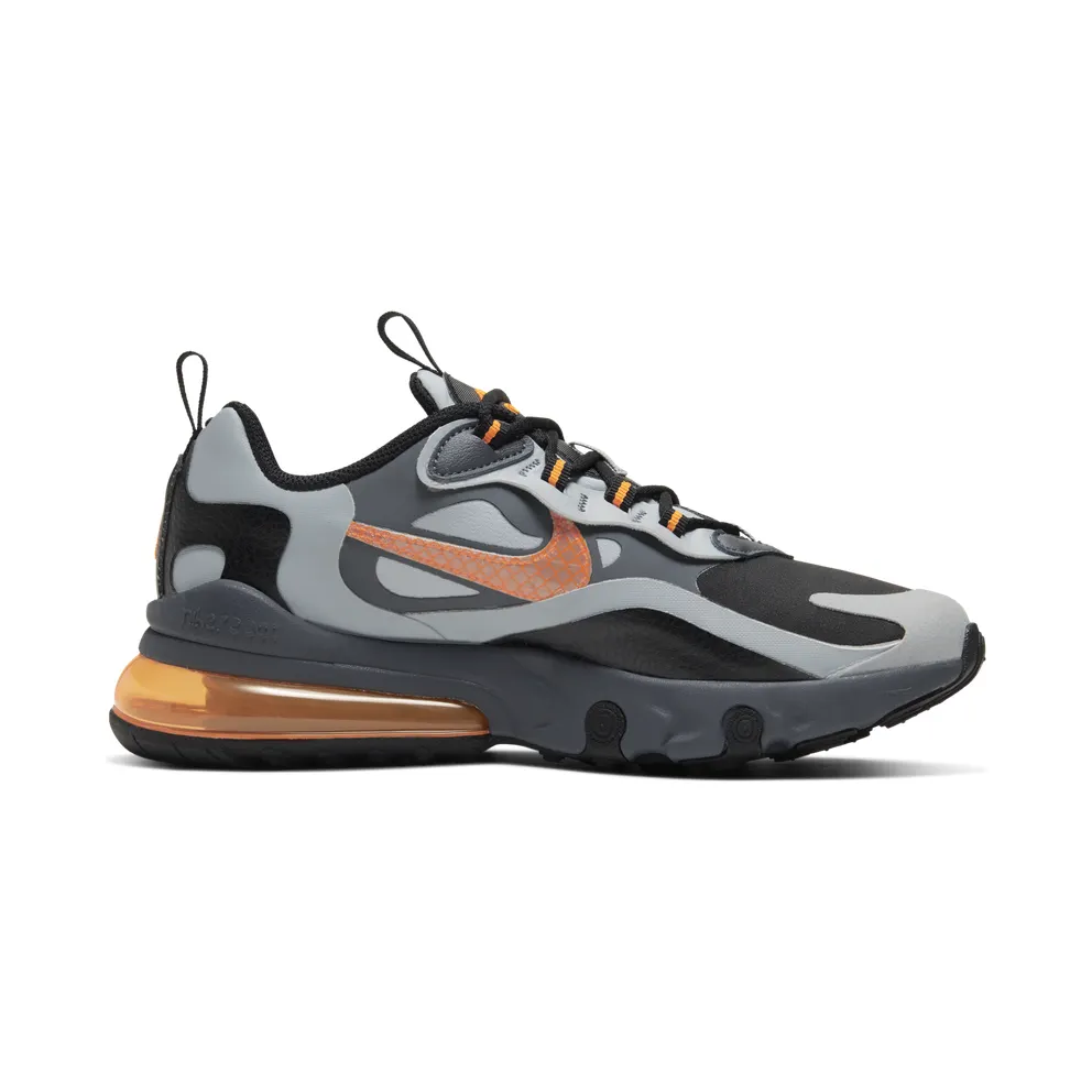 Nike Air Max 270 React Winter “Black / Wolf Grey / Dark Grey / Total Orange” (BQ4760-001)