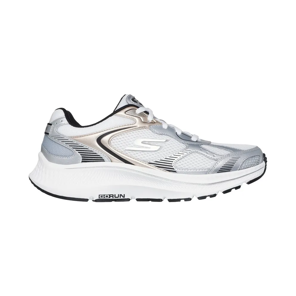 Skechers GO RUN Consistent 2.0 – Volt Sneaker Weiß/Silber/Schwarz