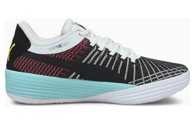 Puma Clyde All-Pro basketbalschoenen Zwart/Roze (194039-07)