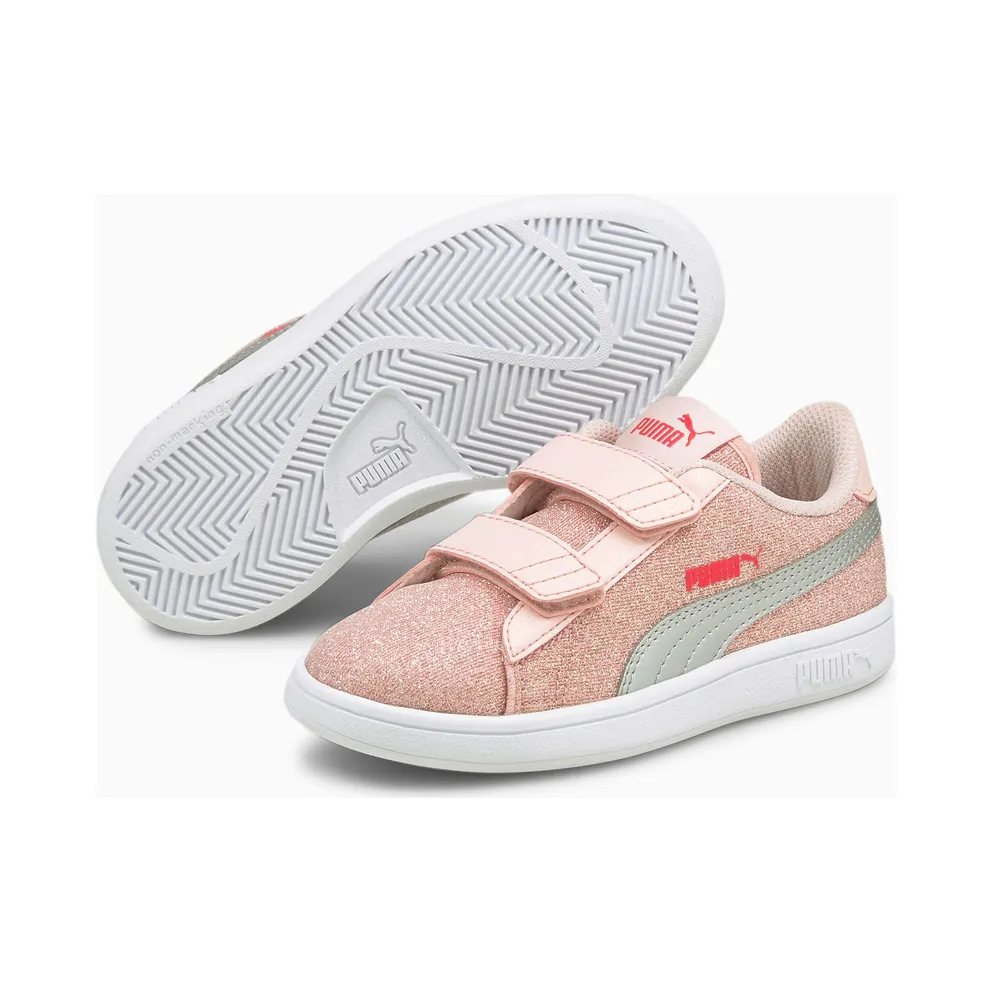Puma Smash v2 Glitz Glam Kid Silver (36737823)