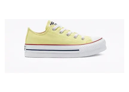 Converse Canvas Color EVA Platform Chuck Taylor All Star Low Top Yellow Yellow (670203C)