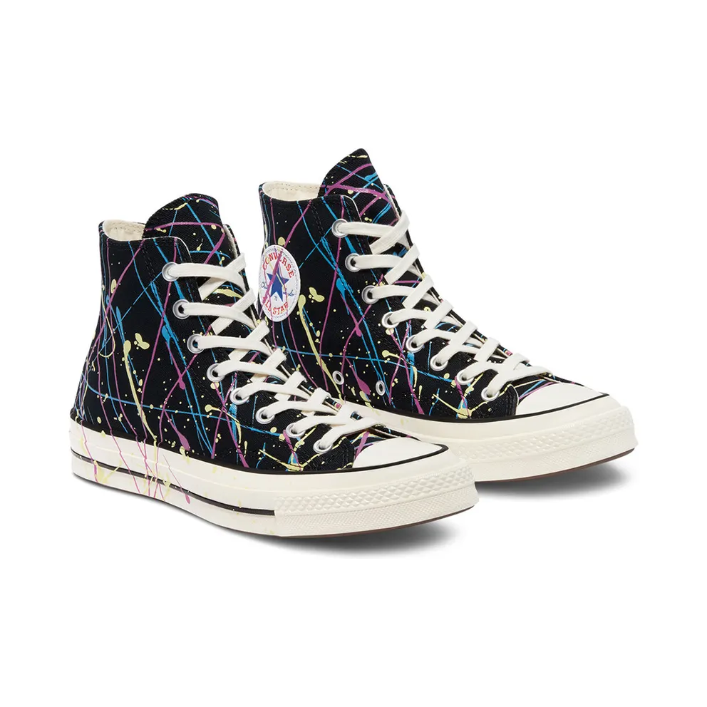 Converse Archive Paint Splatter Chuck 70 High Top Black/hyper Magenta/egret (170801C)