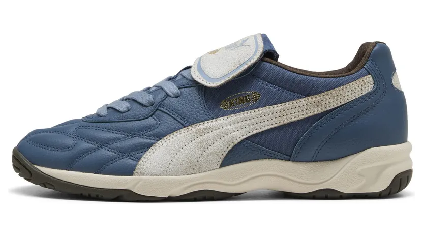 Puma King Indoor Futbolito “Dark Indigo / Warm White” (402582_02)