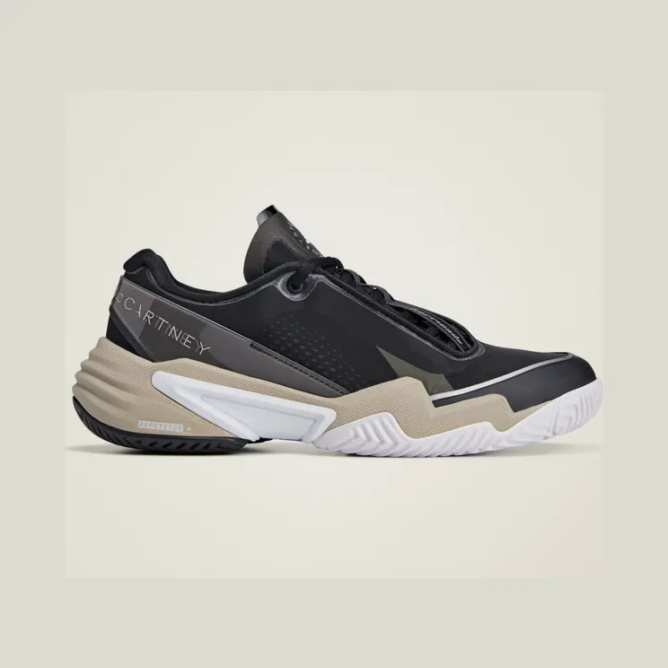 adidas Barricade by Stella McCartney Black Silver Almond Milk (JR3287)